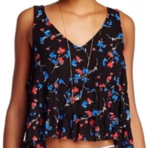 Cropped Floral Tank